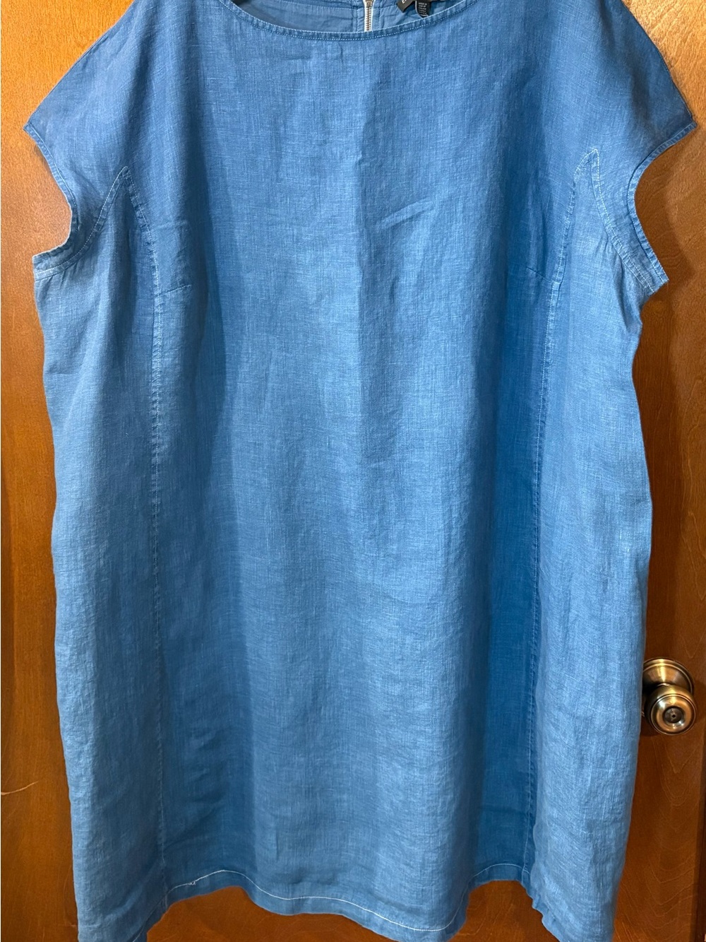 Eileen Fisher Deep Blue Dress with Back Zip